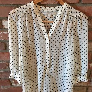 Polka dot blouse