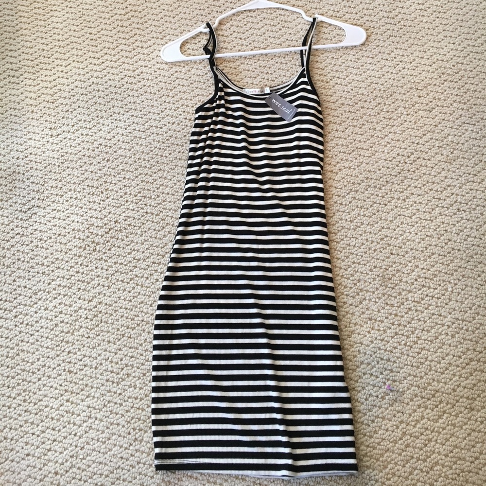 NEVER WORN STRIPED MINI DRESS
