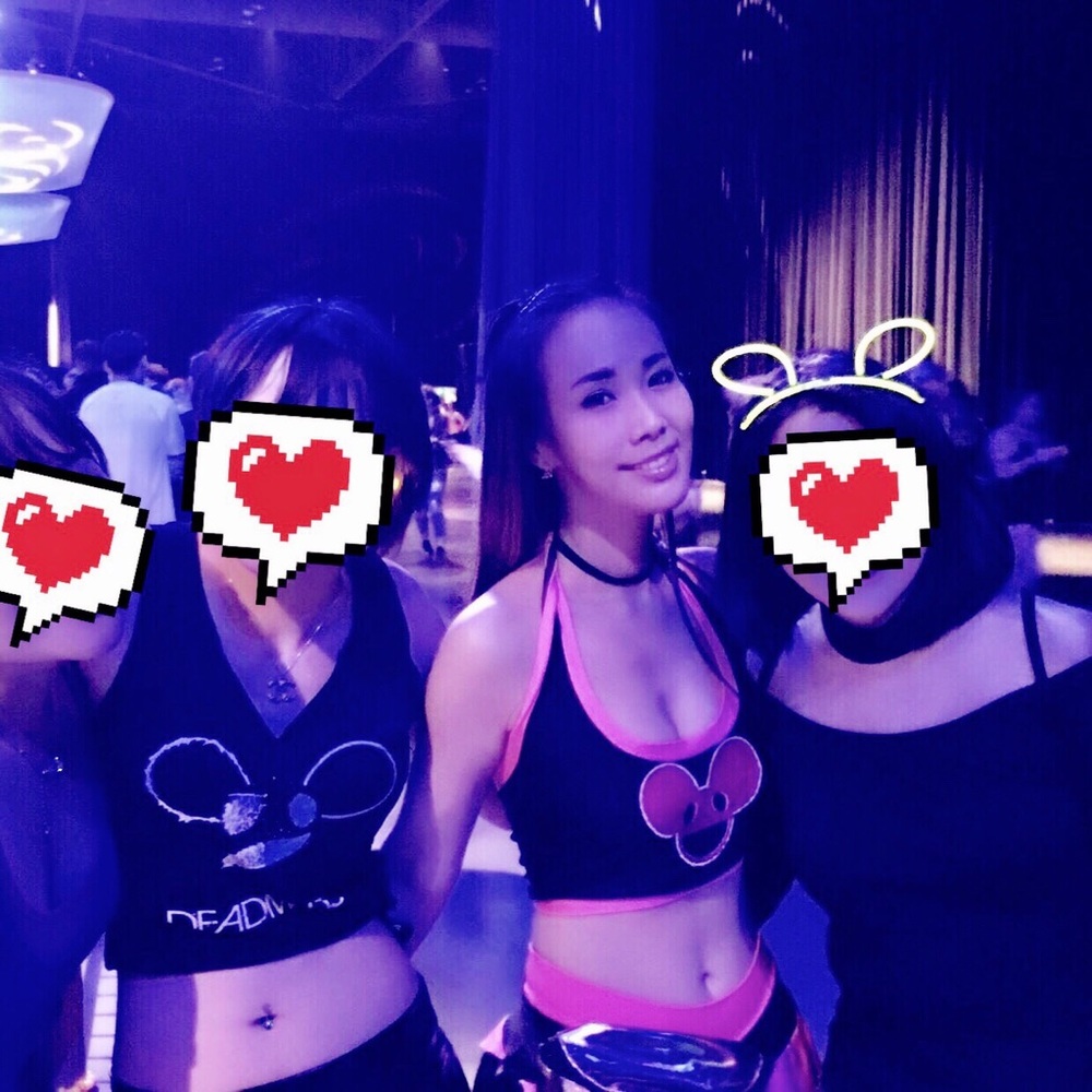 Deadmau5 Rave 2 piece top & skirt Costume, EDC