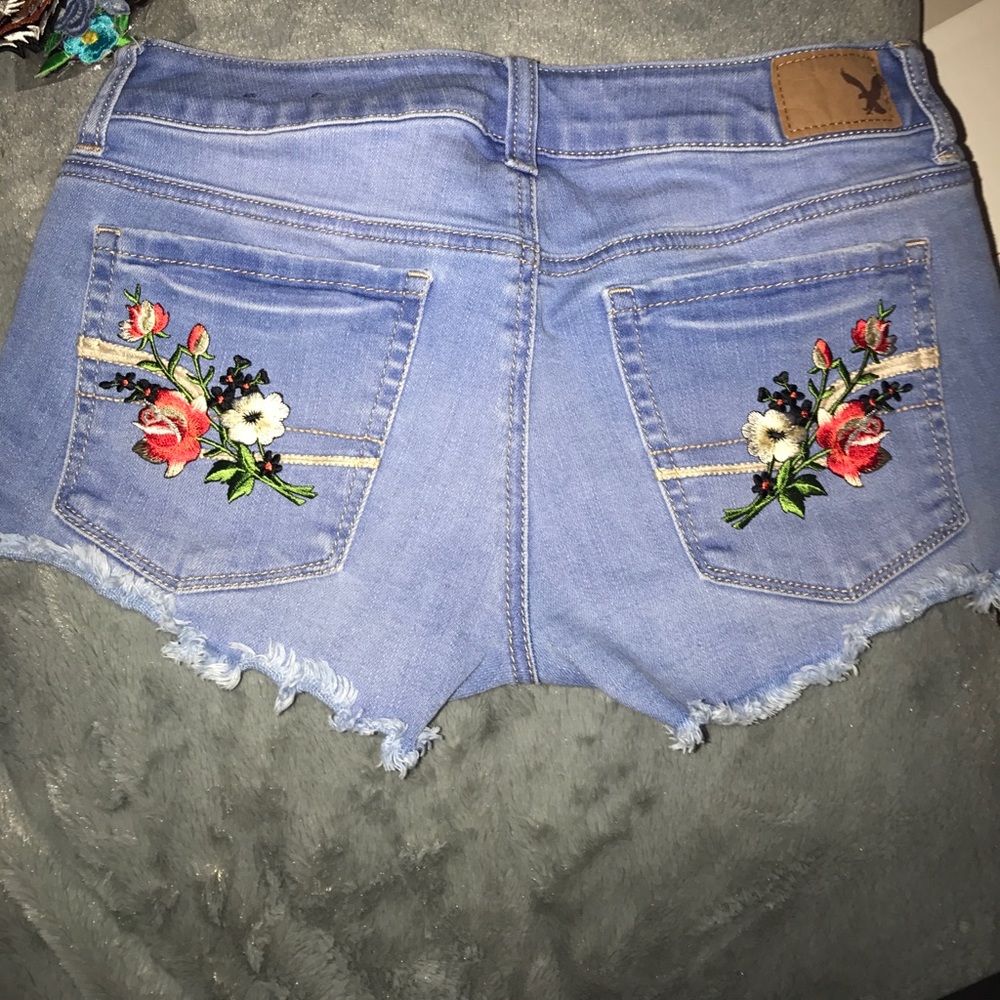 Altered American Eagle Shorts w/ Patches 🔥