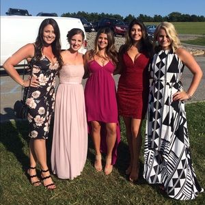 Floral Cross Back Midi Dress