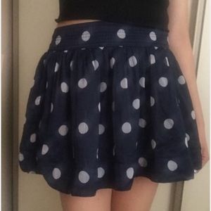 Flowy polka dot skirt