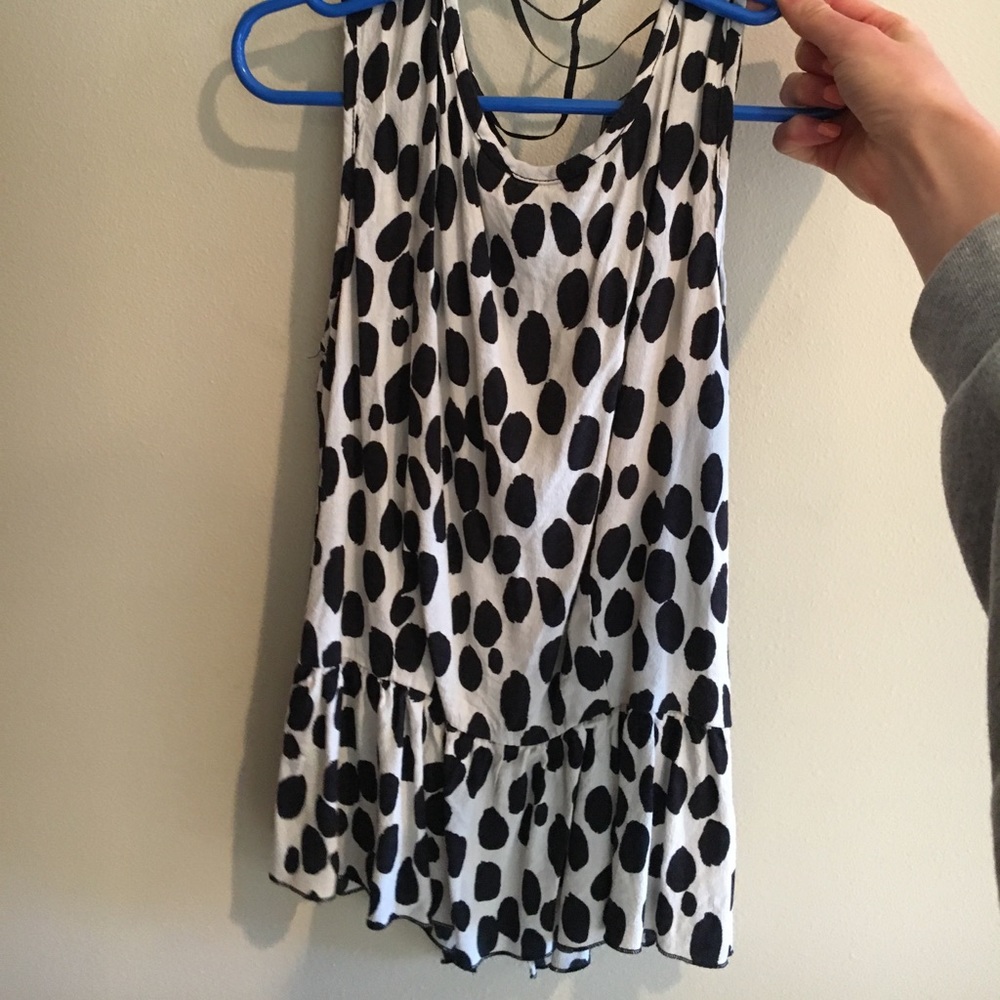 WORN ONCE PEPLUM TANK