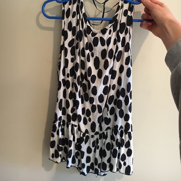 WORN ONCE PEPLUM TANK - Picture 1 of 2