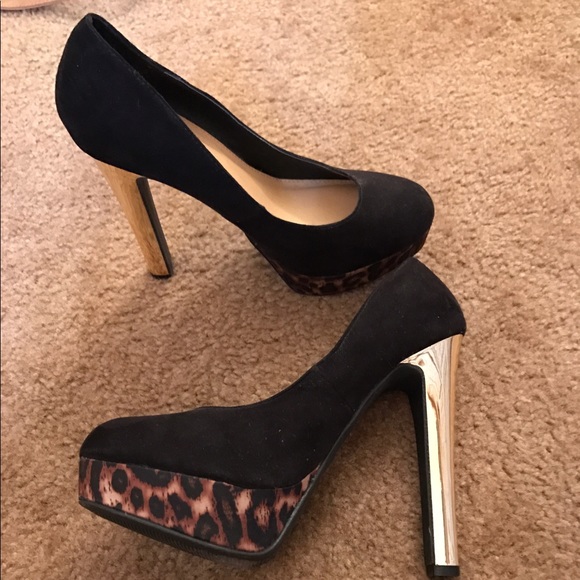 Charlotte Russe Shoes - Gold Heeled Stiletto