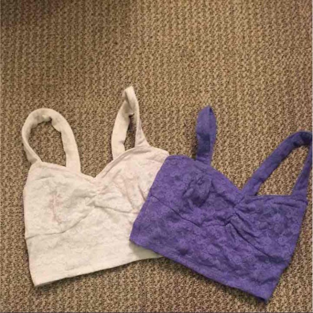 Bundle of lace crop tops