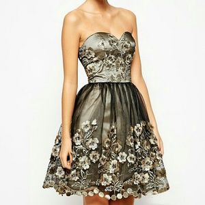 Embroidered floral dress