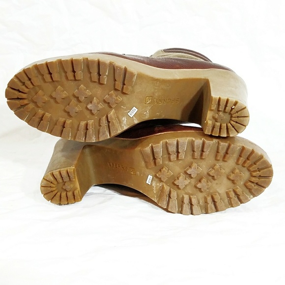 Sperry Top-Siders "Trinity" Heeled Ankle Boots-7 - Picture 7 of 8