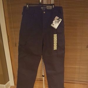 Mens cotton canvas tactical pant black