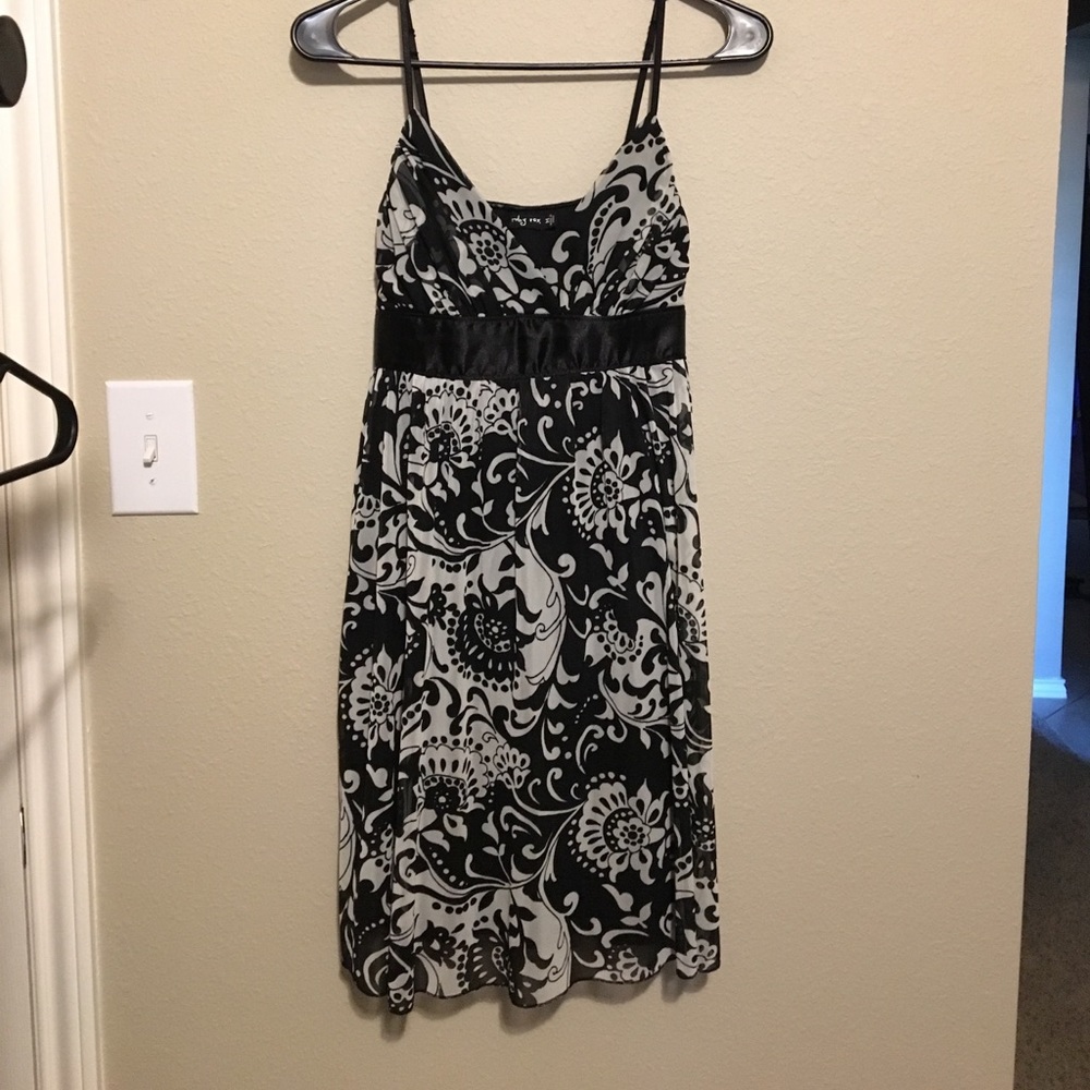 Pretty Little Black & White Party Dress