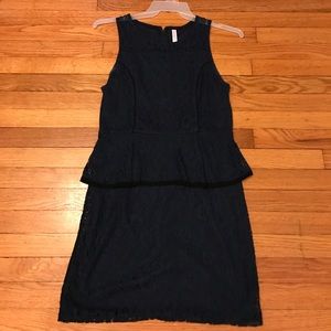 Navy form fitting lace dress!