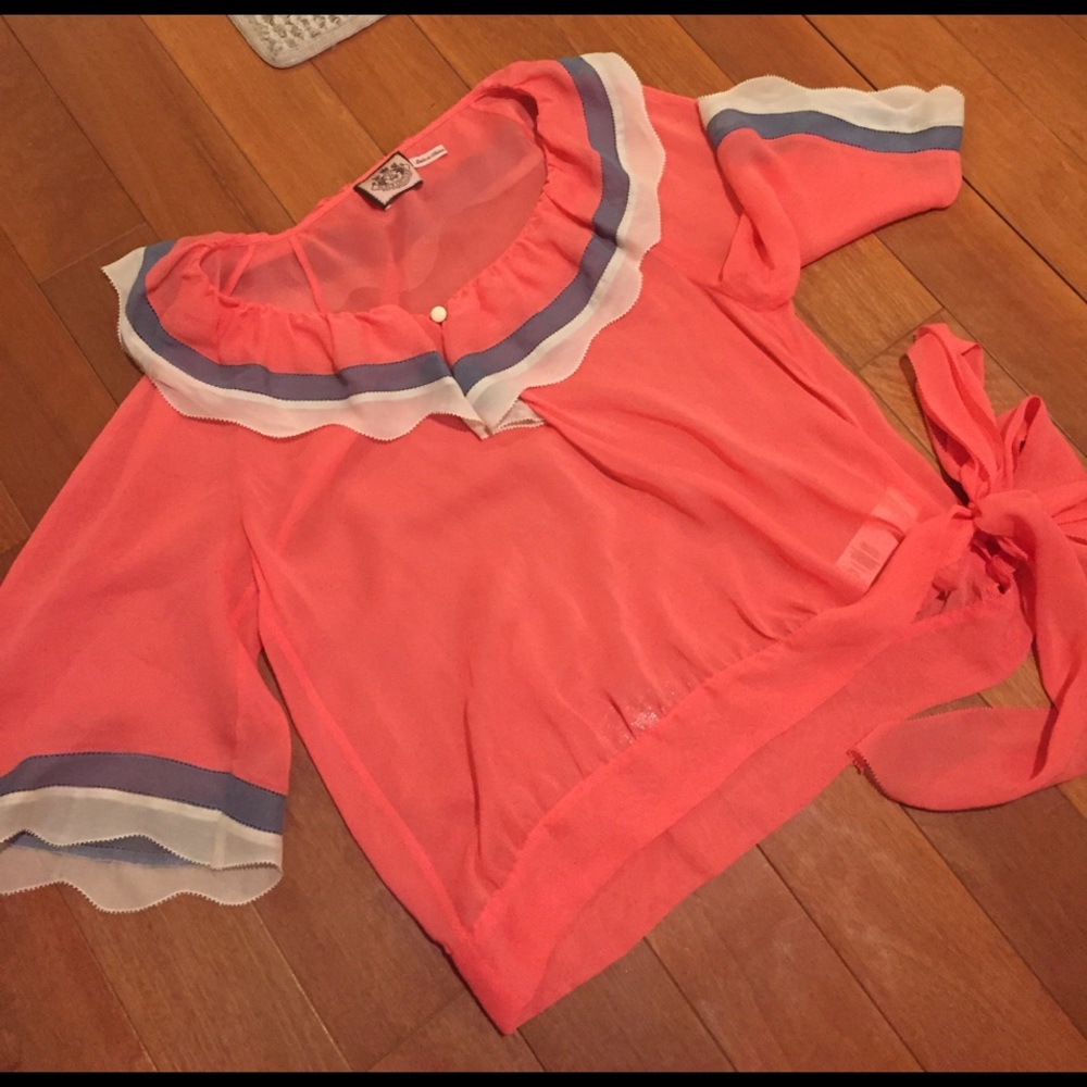 Sheer Juicy Couture Blouse