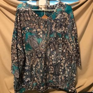 Paisley banded bottom top