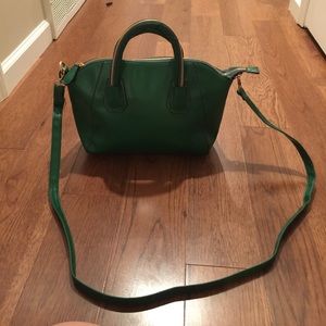Crossbody Green Bowler Bag