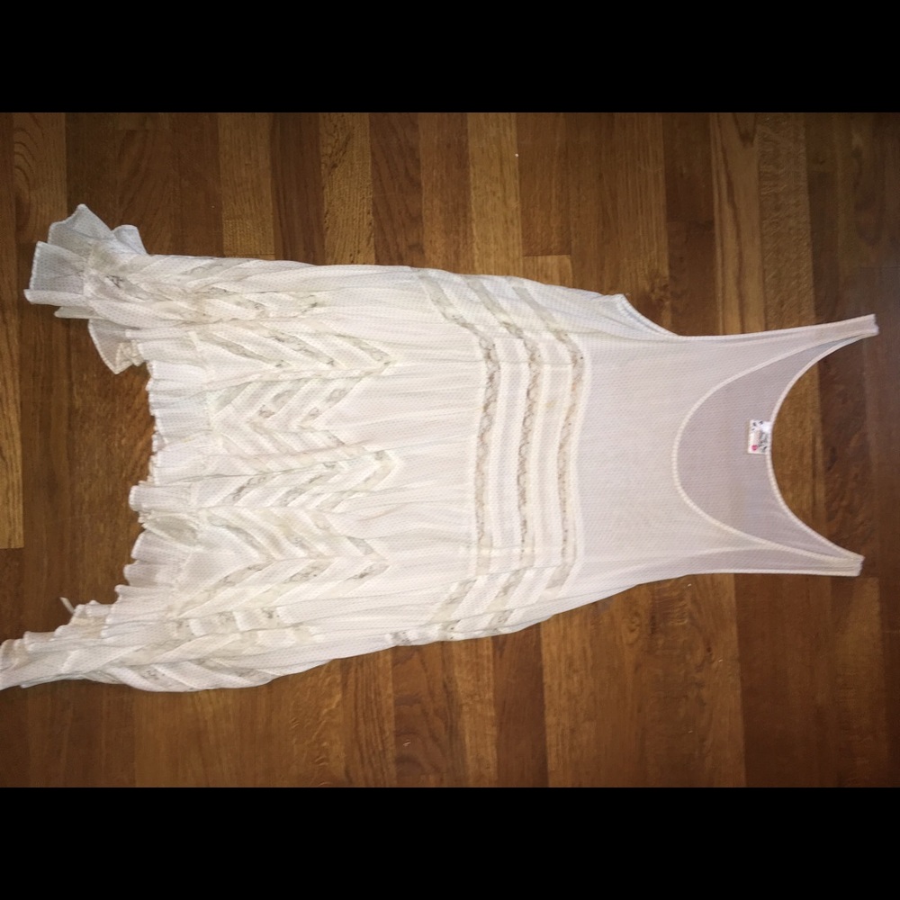 Voile and Lace Trapeze Slip