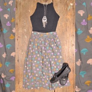 Vintage Handmade Mushroom Skirt