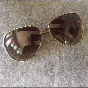 Michael Kors Gold Aviator Sunglasses