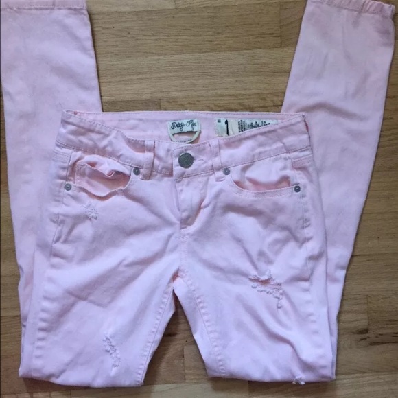 Indigo Rein Skinny Distressed Jeans - Picture 1 of 4