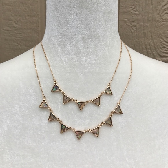 Jewelry - NWT - Gold Layered Triangle Necklace