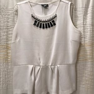 Peplum Top with Beading Detail