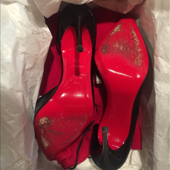 ❌SOLD•6.5 NWB CL HEELS W/EXTRA TAPS•BOX & DUSTBAGS - Picture 7 of 8