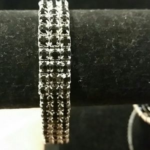 Black rhinestone bracelet