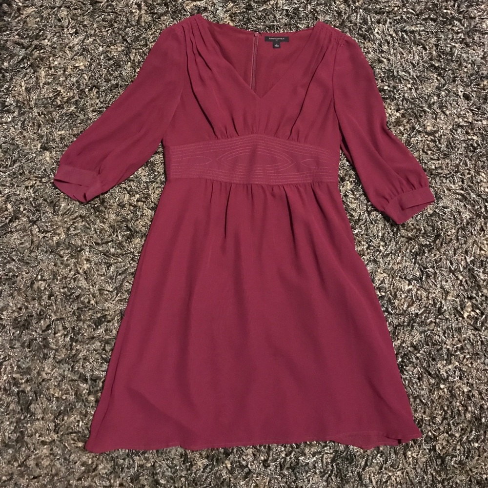 Burgundy Banana Republic Factory Dress