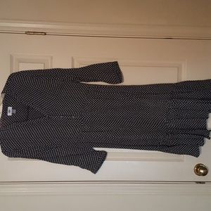 Black and white flower print dress