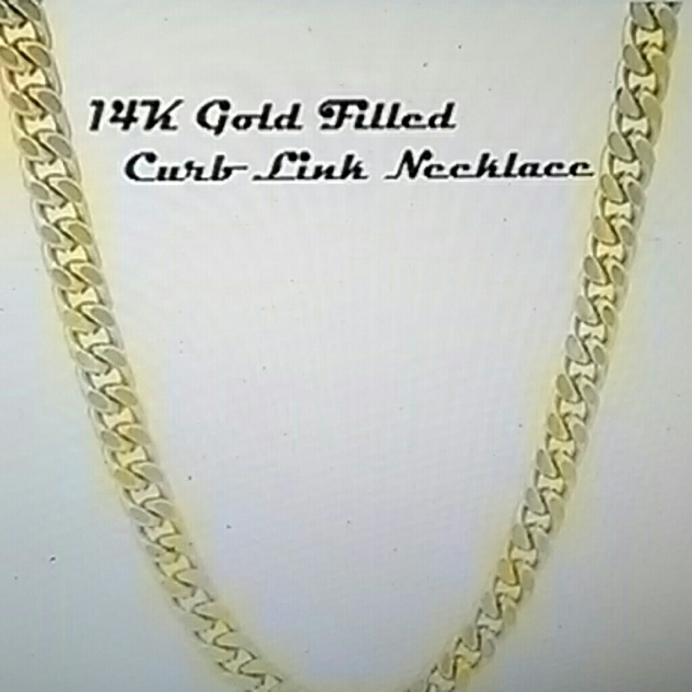 Stamped 14K Gold Filled Curb 24" Long. (GF212)