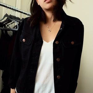 BLACK DENIM JACKET