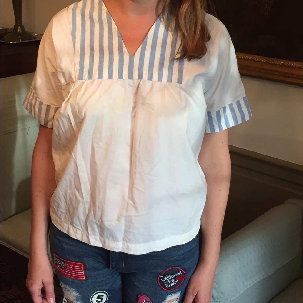 Home sewn 1980's cotton top