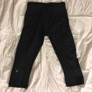 Lululemon Crop Mesh Tech Leggings
