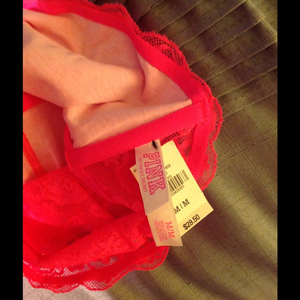 NEW VICTORIAS SECRET Neon pink crop top/bandeau