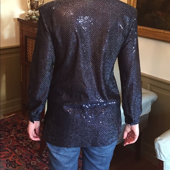 Disco style 1970's sequin shirt - Picture 3 of 3