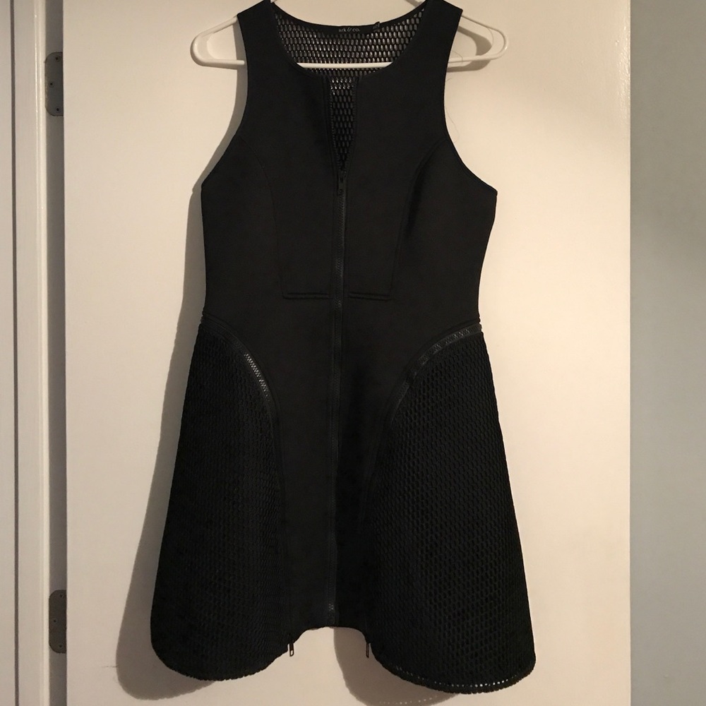 Black mesh dress