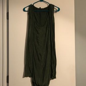 Olive tunic hoodie dress