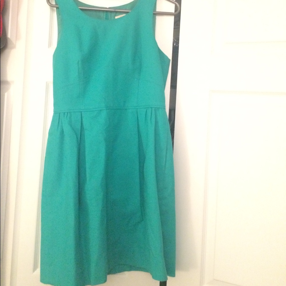 Beautiful teal J. Crew work dress