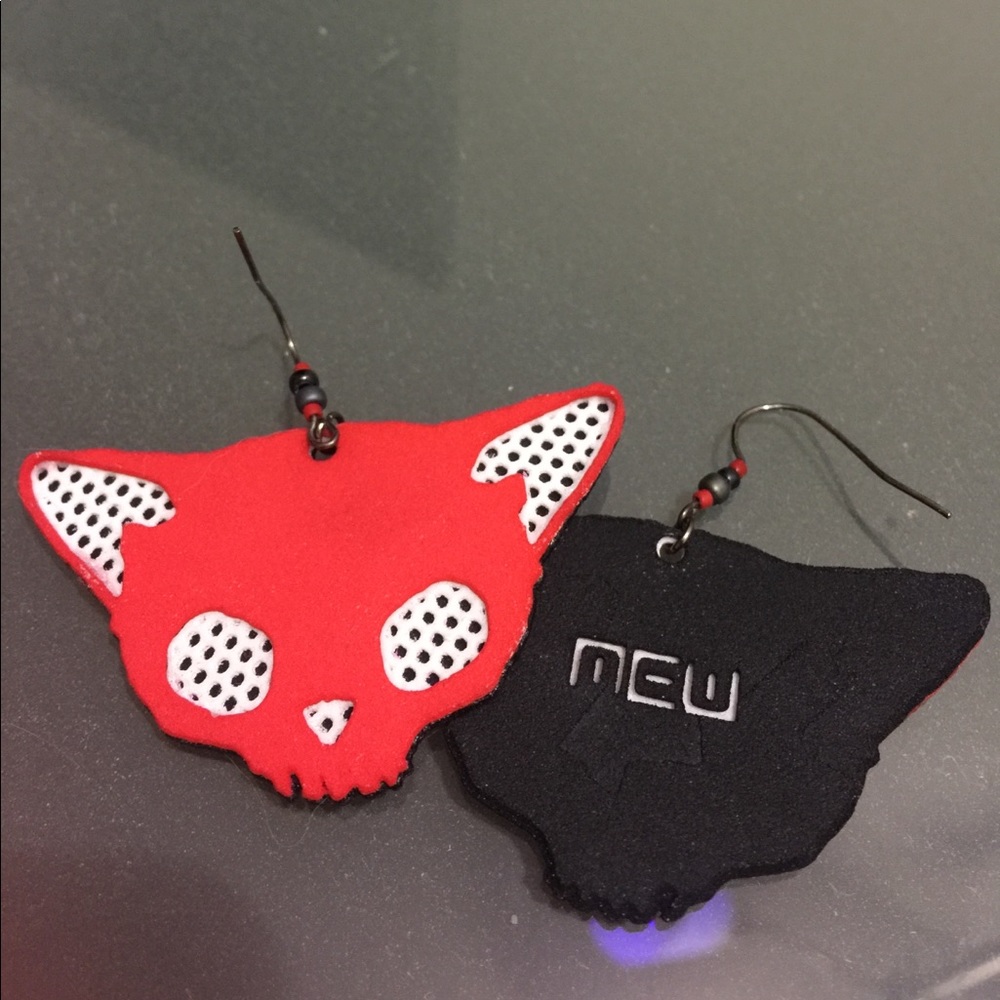 KittySkull earrings