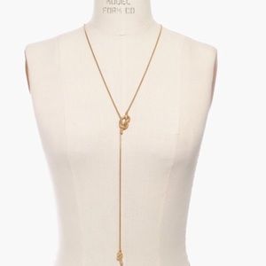 Madewell Knotshine necklace gold