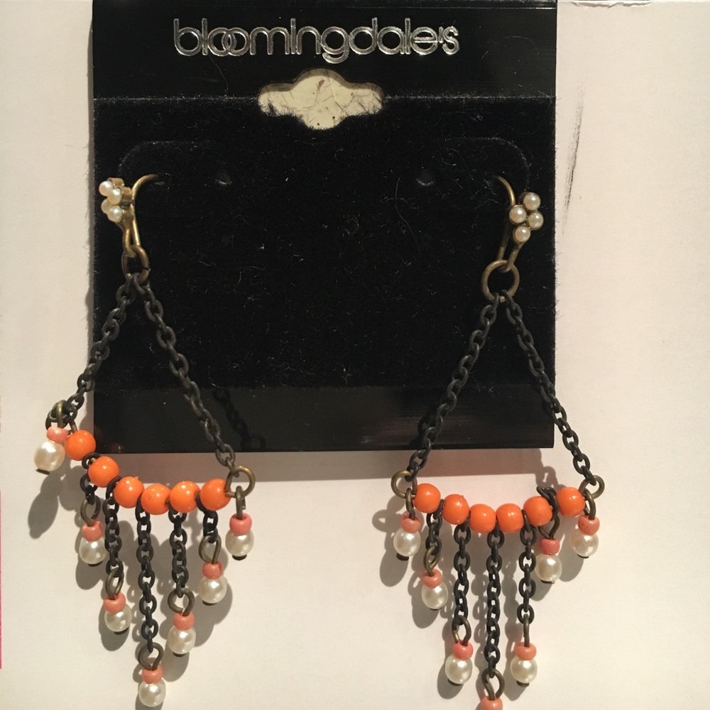 Coral and Pearl earrings perfect for festivals!