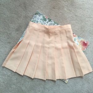 Pink/Peach Pleated American Apparel Skirt
