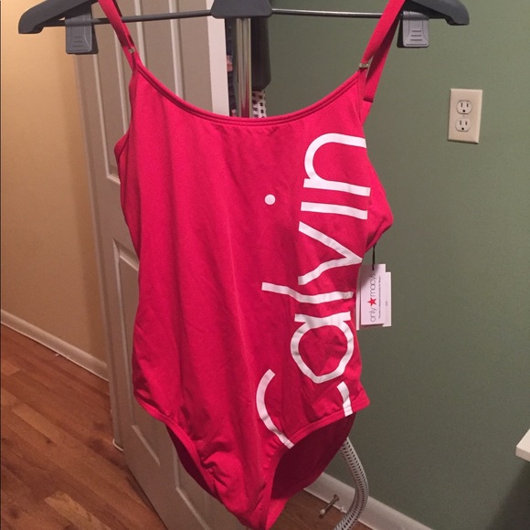 Calvin Klein Other - NWT Calvin Klein Logo One Piece Bathing Suit Sz 6