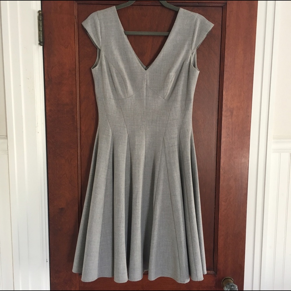 Calvin Klein Gray fit & flare dress - Size 4