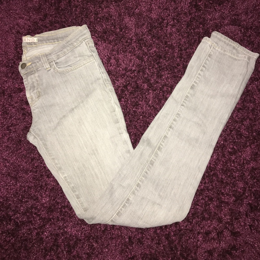 j brand 912 grey wash pencil leg skinny jeans