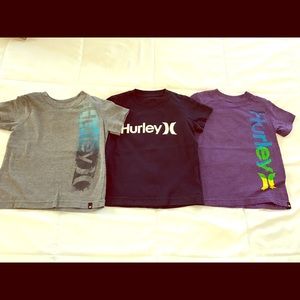 Set of 3 boys Hurley tees