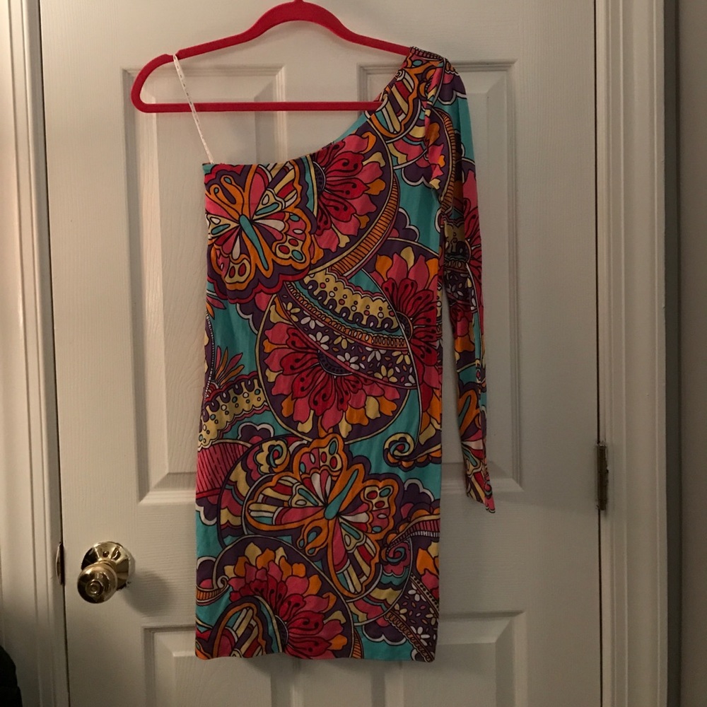 PRICE DROP FROM $100. TO $50. Lilly Pulitzer one shoulder dress 1