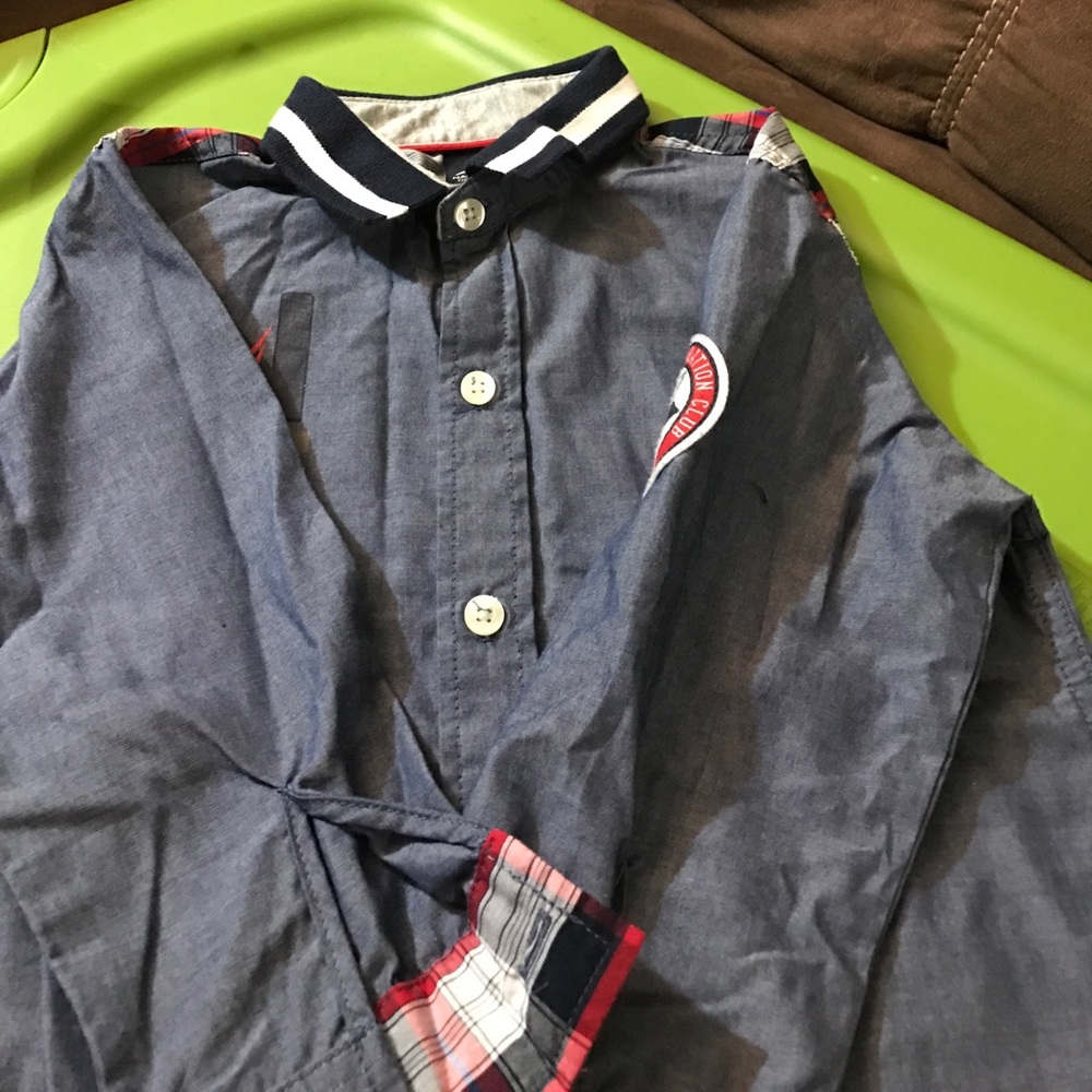 2 piece boys 3t Nautica blue jeans and shirt