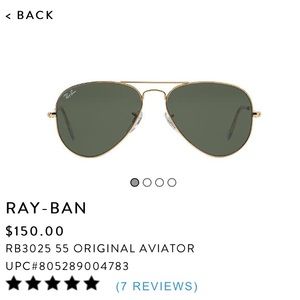 Classic Ray Ban Aviators!