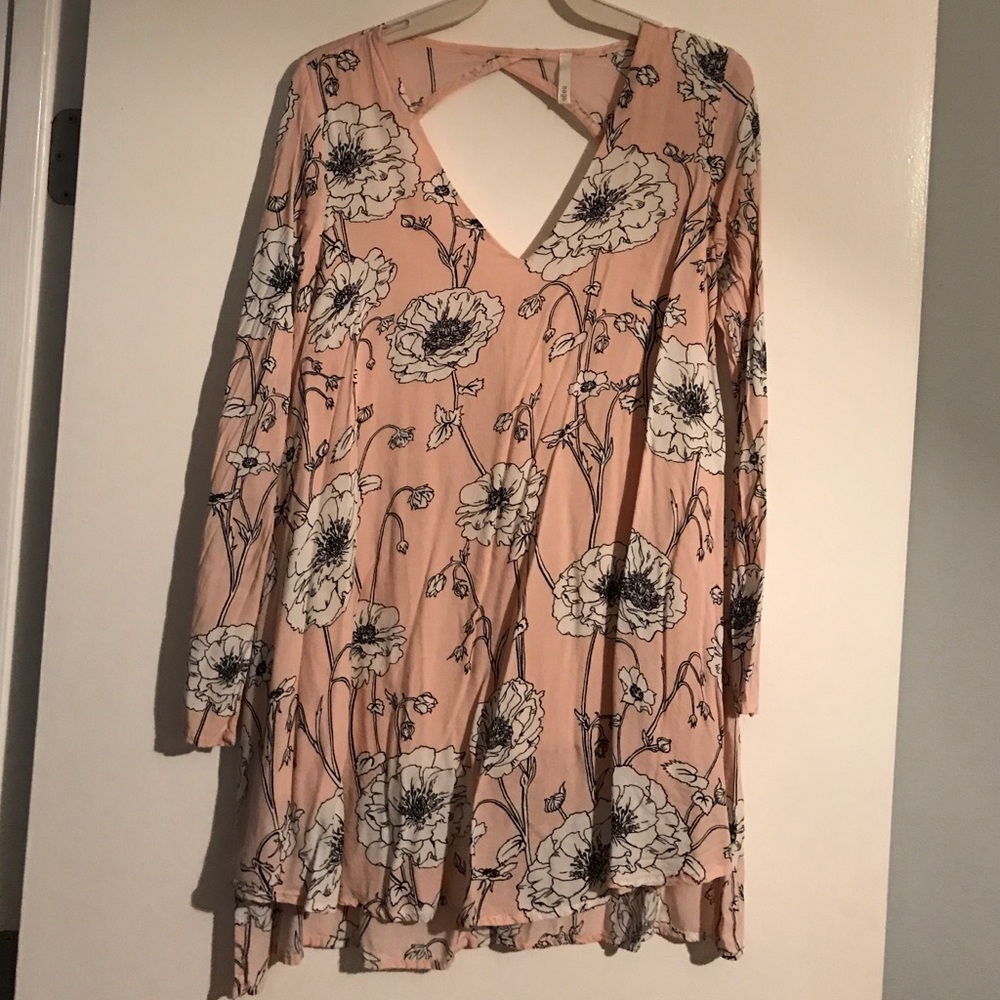 Blush floral dress