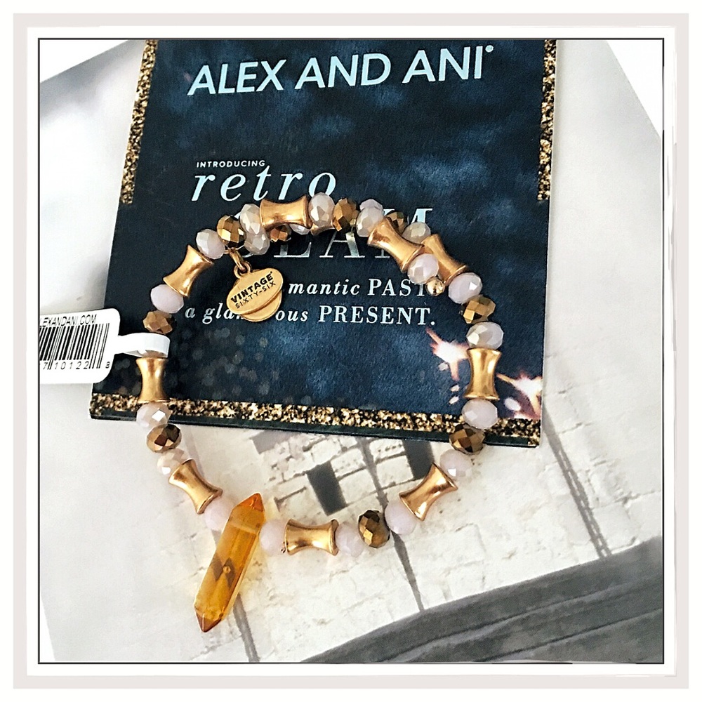 Alex & Ani Russian Gold Retro Glam Wrap Bracelet